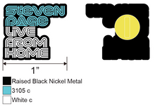 Load image into Gallery viewer, 3 pack of 1 inch hard enamel pins - Steven Page Live From Home, soup is a treat, #keep going