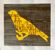 Load image into Gallery viewer, A Singer Must Die Screen Printed Poster - signed / hand numbered
