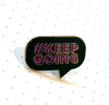 Load image into Gallery viewer, 3 pack of 1 inch hard enamel pins - Steven Page Live From Home, soup is a treat, #keep going
